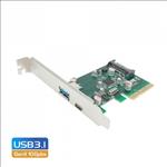 Simplecom, EC312, PCI-E, 2.0, x4, to, 2, Port, USB, 3.1, Gen, II, 10Gpbs, Type-C, and, Type-A, Card, 
