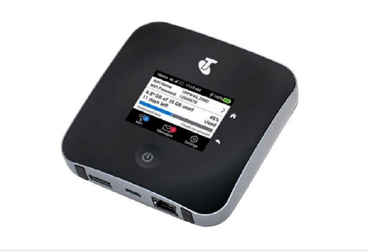 Netgear, Nighthawk, M2, -, Black, (Outright, Purchase, Only), 