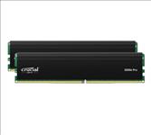 Crucial, Pro, 32GB, (2x16GB), DDR4, UDIMM, 3200MHz, CL22, Black, Heat, Spreaders, Support, Intel, XMP, AMD, EXPO, for, Desktop, PC, Gaming, 
