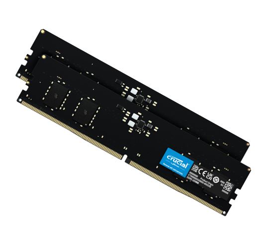 Crucial, 32GB, (2x16GB), DDR5, UDIMM, 4800MHz, CL40, Desktop, PC, Memory, for, Intel, 12th, Gen, CPU, or, Asus, Gigabyte, MSI, Z690, MB, 