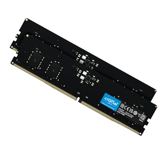 RAM/Micron (Crucial): Crucial, 64GB, (2x32GB), DDR5, UDIMM, 4800MHz, CL40, Desktop, PC, Memory, for, Intel, 12th, Gen, CPU, or, Asus, Gigabyte, MSI, Z690, MB, 