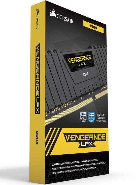 Corsair, Vengeance, LPX, 16GB, (2x8GB), DDR4, 2666MHz, C16, Desktop, Gaming, Memory, Black, -, AMD, Ryzen, 