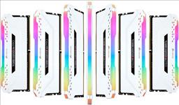 Corsair, Vengeance, RGB, PRO, 16GB, (2x8GB), DDR4, 3000MHz, C15, Desktop, Gaming, Memory, White, 