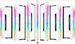 Corsair, Vengeance, RGB, PRO, 16GB, (2x8GB), DDR4, 3200MHz, C16, Desktop, Gaming, Memory, White, 