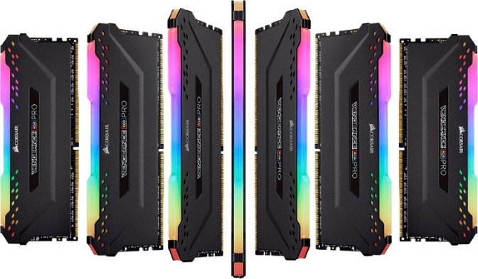 Corsair, Vengeance, RGB, PRO, 32GB, (4x8GB), DDR4, 3600MHz, C18, Desktop, Gaming, Memory, 