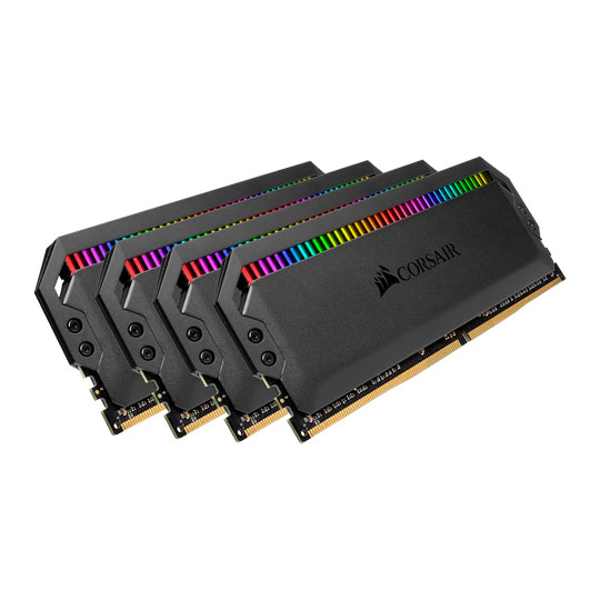 Corsair, Dominator, Platinum, RGB, 64GB, (4x16GB), DDR4, 3200MHz, C16, XMP, 2.0, White, Desktop, PC, Gaming, Memory, ~CMT64GX4M4C3200C16, 
