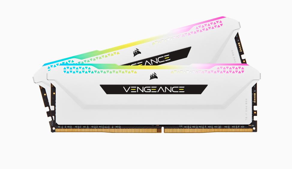 Corsair, Vengeance, RGB, PRO, SL, 32GB, (2x16GB), DDR4, 3200Mhz, C16, White, Heatspreader, Desktop, Gaming, Memory, 