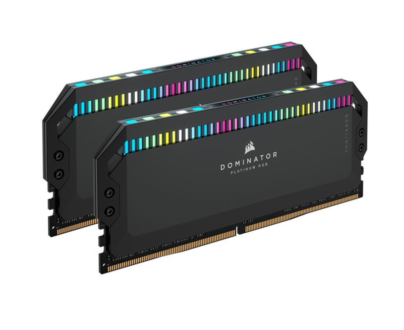 RAM/Corsair: Corsair, Dominator, Platinum, RGB, 32GB, (2x16GB), DDR5, UDIMM, 5600Mhz, C36, 1.25V, Black, Desktop, PC, Gaming, Memory, 