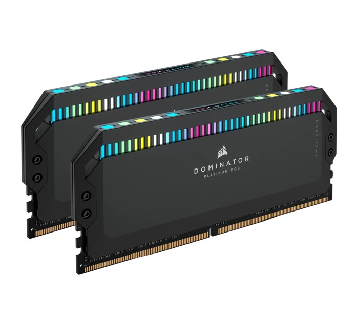 RAM/Corsair: Corsair, Dominator, Platinum, RGB, 64GB, (2x32GB), DDR5, UDIMM, 6600Mhz, C32, 1.1V, Black, Desktop, PC, Gaming, Memory, 