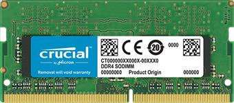 Crucial, 8GB, (1x8GB), DDR4, SODIMM, 2400MHz, CL17, 1.2V, Single, Ranked, Single, Stick, Notebook, Laptop, Memory, 