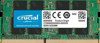 Crucial, 8GB, (1x8GB), DDR4, SODIMM, 3200MHz, CL22, 1.2V, Notebook, Laptop, Memory, RAM, 