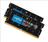 Crucial, 16GB, (2x8GB), DDR5, SODIMM, 4800MHz, C40, 1.1V, Notebook, Laptop, Memory, 