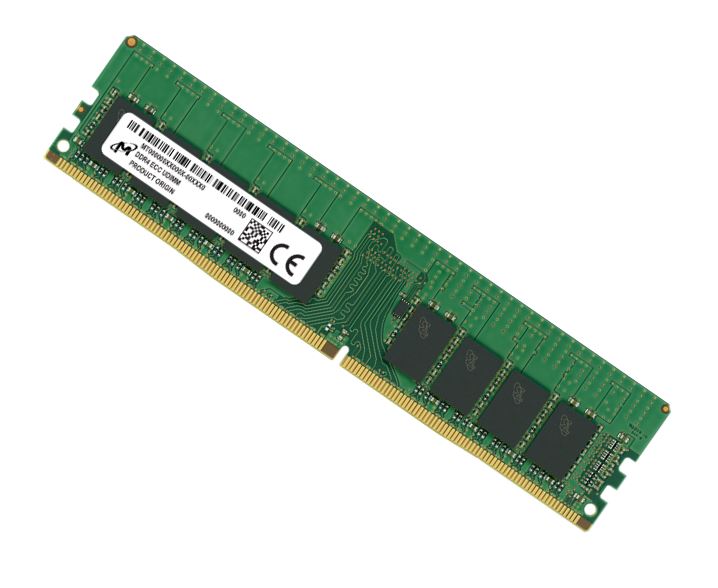 Micron, 16GB, (1x16GB), DDR4, ECC, UDIMM, 3200MHz, CL22, 2Rx8, ECC, Unbuffered, Server, Memory, 3yr, wty, 