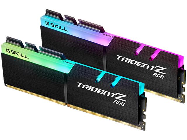 G.SKILL, F4-3200C16D-16GTZRX, 16GB, (2, x, 8GB)/, PC4-25600, /, DDR4, 3200, Mhz/, Timings, 16-18-18-38/, Voltage, 1.35V/, Trident, Z, RG, 