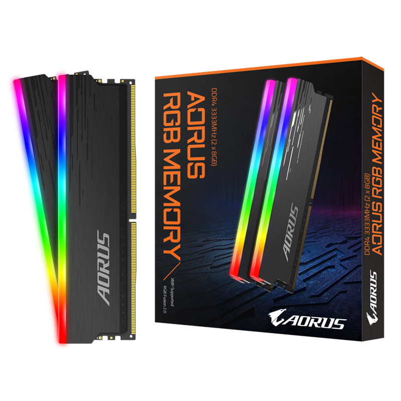 GIGABYTE, AORUS, RGB, MEMORY, 16GB, KIT, (2x, 8GB), DDR4, 3333MHZ, 