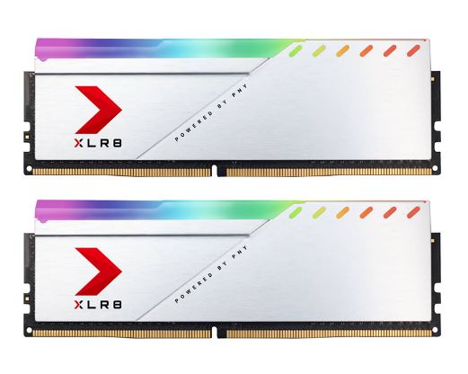 PNY, XLR8, 32GB, (2x16GB), DDR4, UDIMM, 3600Mhz, RGB, CL18, 1.35V, Silver, Heat, Spreader, Gaming, Desktop, PC, Memory, 