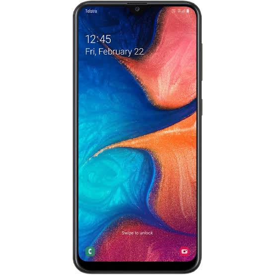 Telstra, Samsung, Galaxy, A20, 4GX, 6.4â€³, Screen, Black, 
