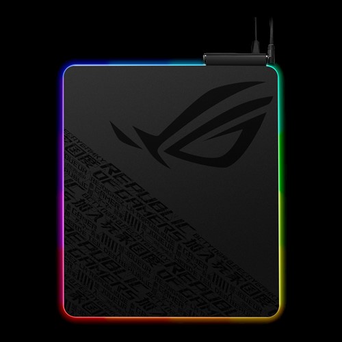 Keyboards and Mice/ASUS: ASUS, ROG, Balteus, QI, Gaming, Mouse, Pad, (NH01), Qi, Wireless, Charging, LED, Indicator, 15-Zone, Aura, Sync, Portrait, Hard, Surface, 