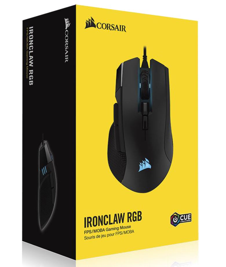 Corsair, IRONCLAW, RGB, FPS/MOBA, 18, 000, DPI, Gaming, Mouse, 