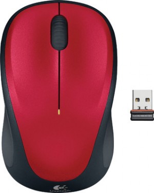 Logitech, WIRELESS, MOUSE, M235, -, RED, 