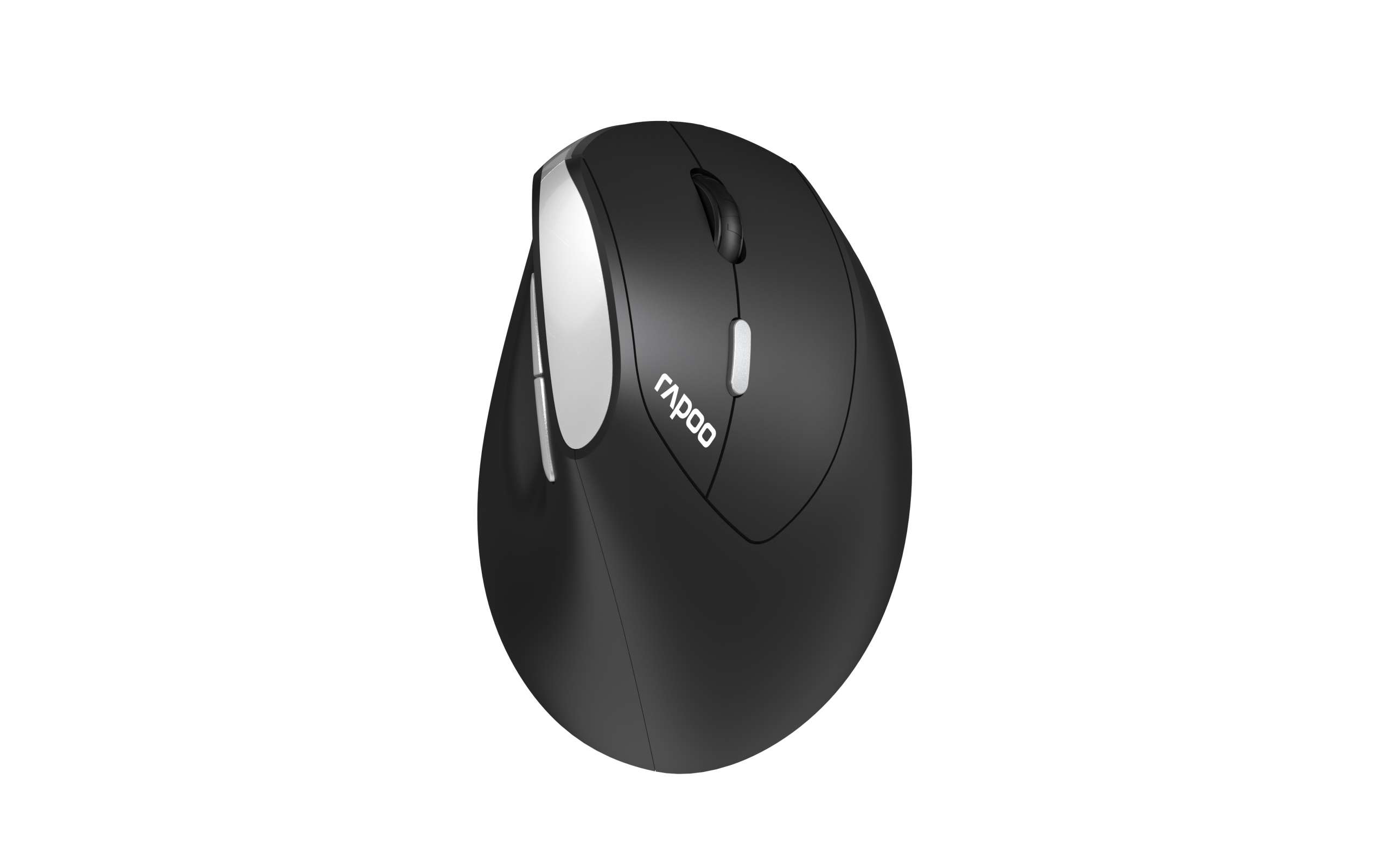 RAPOO, EV250, Ergonomic, Vertical, Wireless, Mouse, 6, Buttons, 800/1200/1600, DPI, Optical, Silent, Click, Mice, -, Black, (Renamed, fro, 