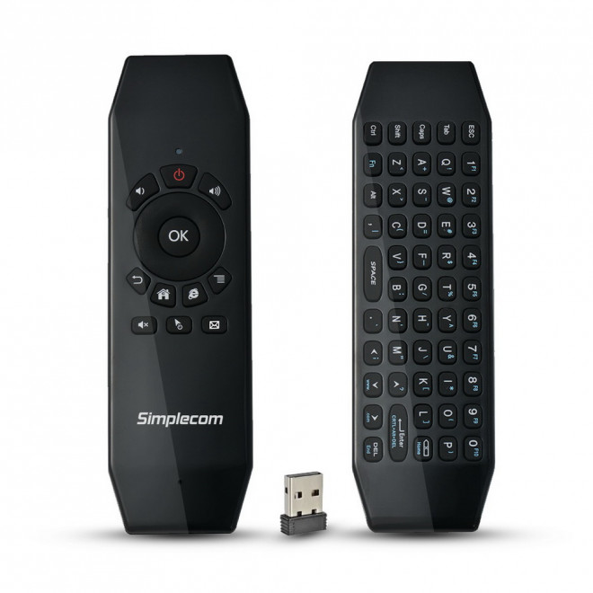 Keyboards and Mice/Simplecom: Simplecom, RT150, 2.4GHz, Wireless, Remote, Air, Mouse, Keyboard, with, IR, Learning, 