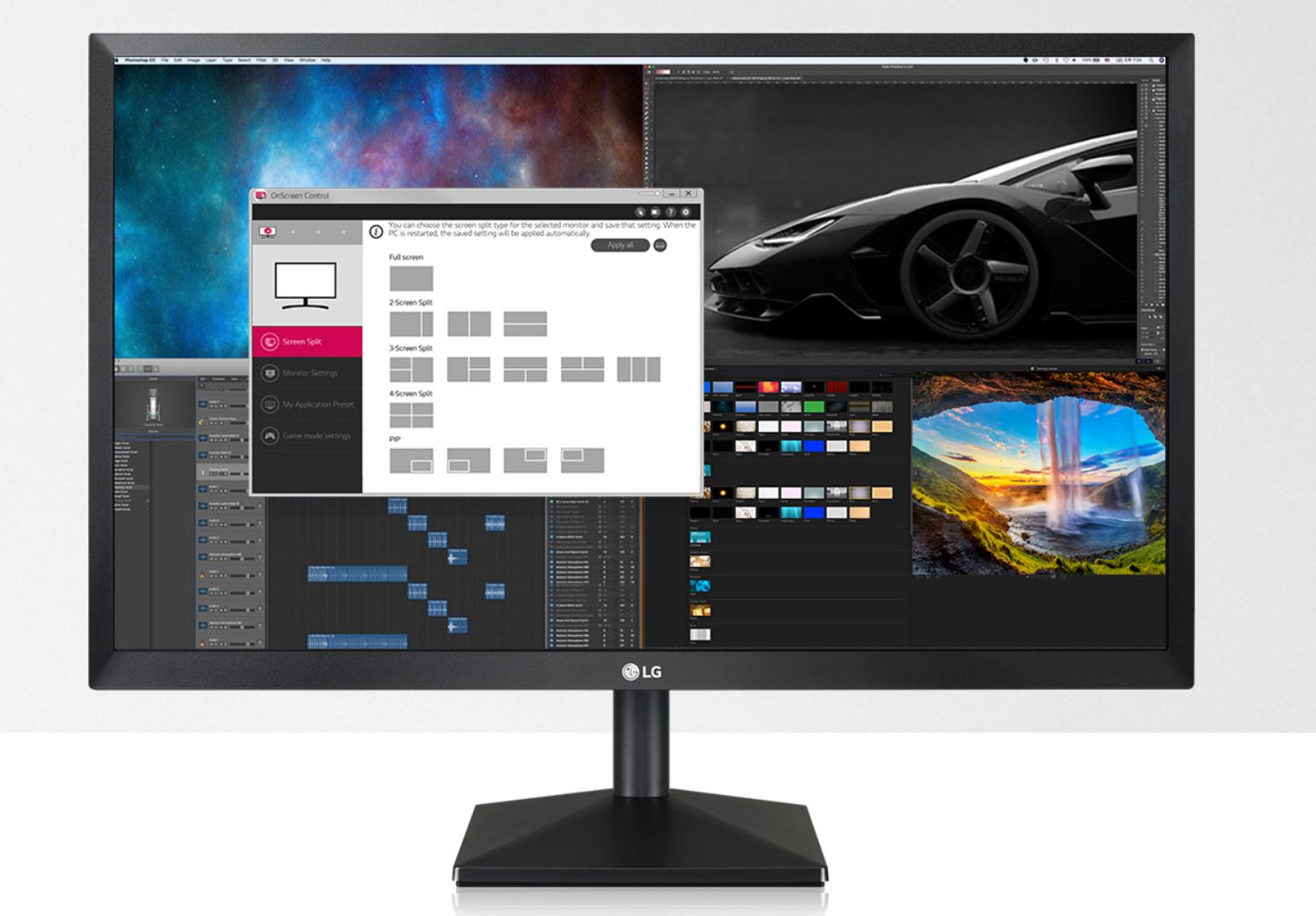 LG, 22MN430M-B, 22, FHD, 1920X1080, IPS, MONITOR, FREESYNC, HDMI, VGA, VESA(Replace, 22MK400h), 