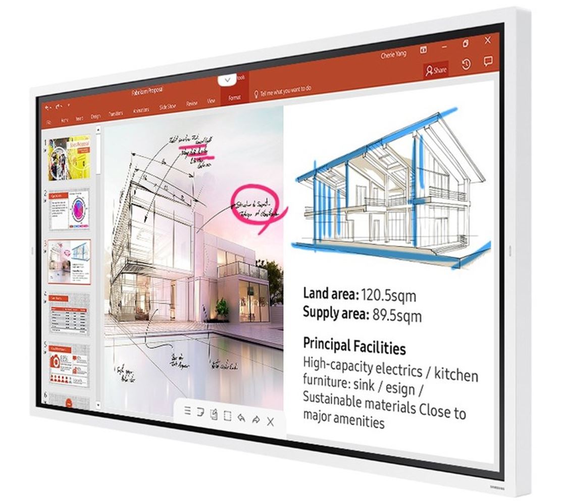 60 - 69 inch Touch/SAMSUNG: Samsung, WM65R, 65, Flip2, Multi-Touch, 4x, Drawing, 350NIT, Touchscreen, 
