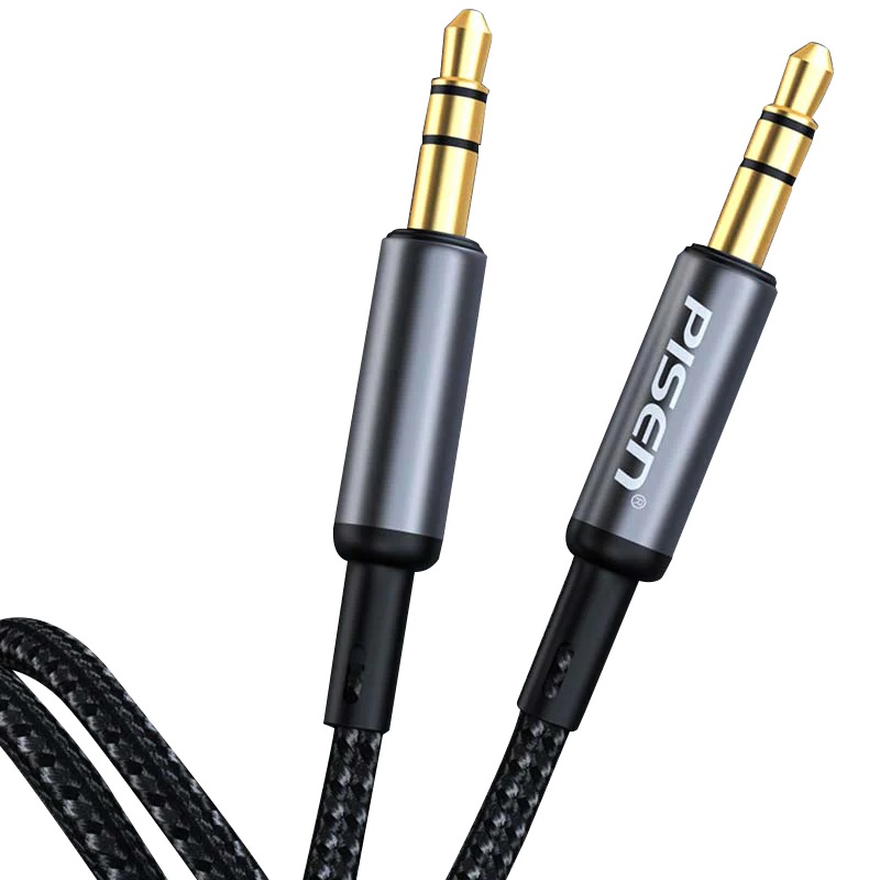 PISEN, 2m, Aluminum, Alloy, Male, to, Male, Braided, Audio, Cable, 3.5mm, LH-YP01-2000, -, (6902957077170), 