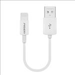 Pisen, Lightning, to, USB-A, Cable, (20cm), White, -, Support, Both, Fast, Charging, and, Data, Cable, Stretch-Resistant, Lightweight, 