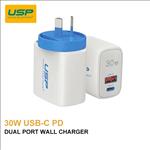 USP, 30W, USB-A, +, USB-C, PD, Fast, Dual, Wall, Charger, -, (6972475750633), PD+QC3.0, Fast, Charge, Overheat, Overcurrent, &, Overcha, 