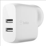 BELKIN, 2, PORT, WALL, CHARGER, 12W, USB-A, (2), BOOST, CHARGE, WHITE, 2YR, WTY, WITH, $2500, CEW, 