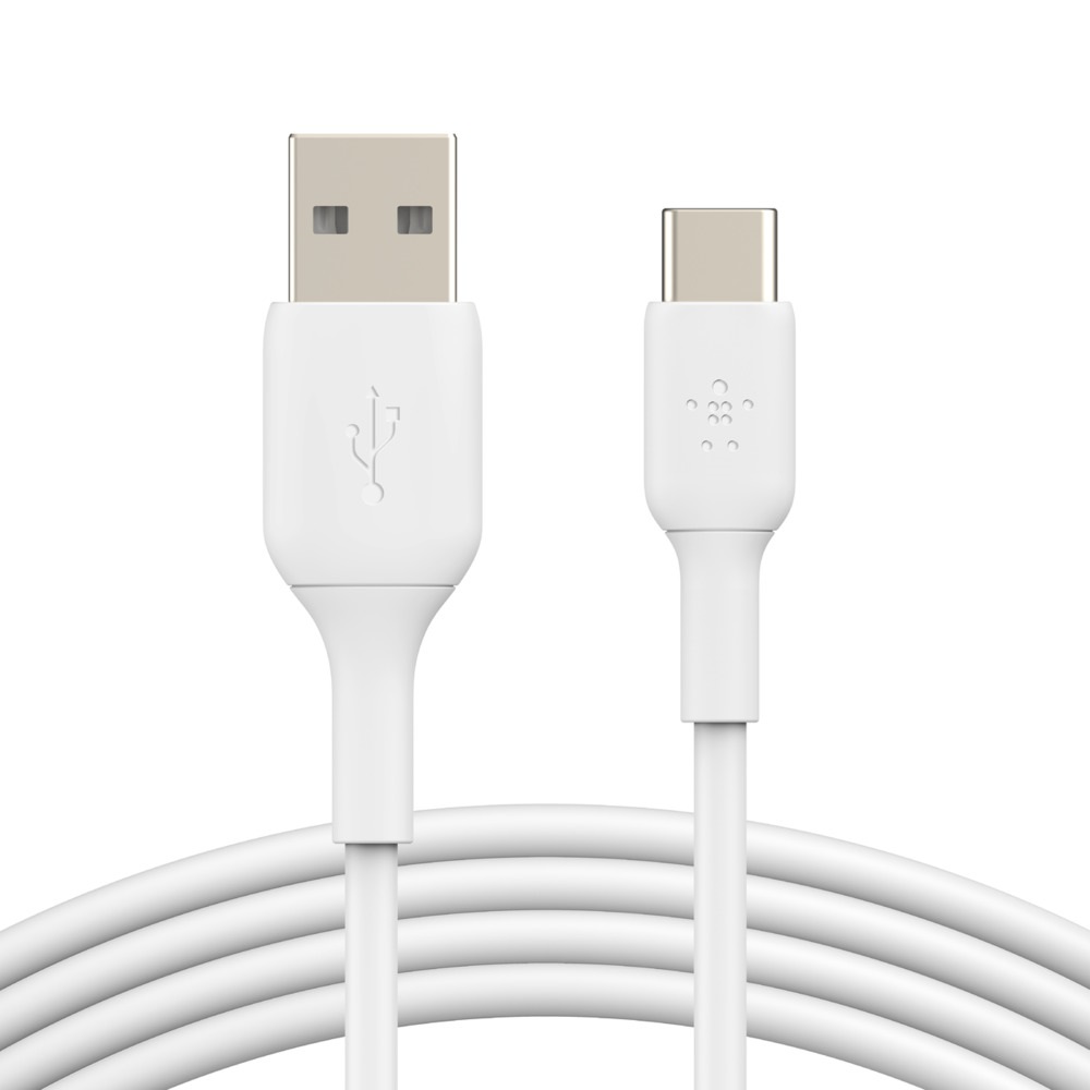 Cables/Belkin: Belkin, BOOSTCHARGE, USB-A, TO, USB-C, CABL, 2M, WHITE, 