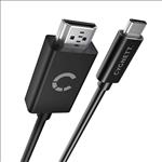 Cygnett, USB-C, to, HDMI, Cable, 4K/60hz, (1.8m), -, Black, (CY3305HDMIC), Connect, your, USB-Â¬C, device, to, a, HDMI, TV, monitor, or, p, 