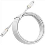 OtterBox, USB-C, to, USB-C, Fast, Charge, Cable, (3M), -, Cloud, Dust, (White), (78-52674), USB, 2.0/USB, PD, 3, AMPS, (60W), 480, Mbps, D, 