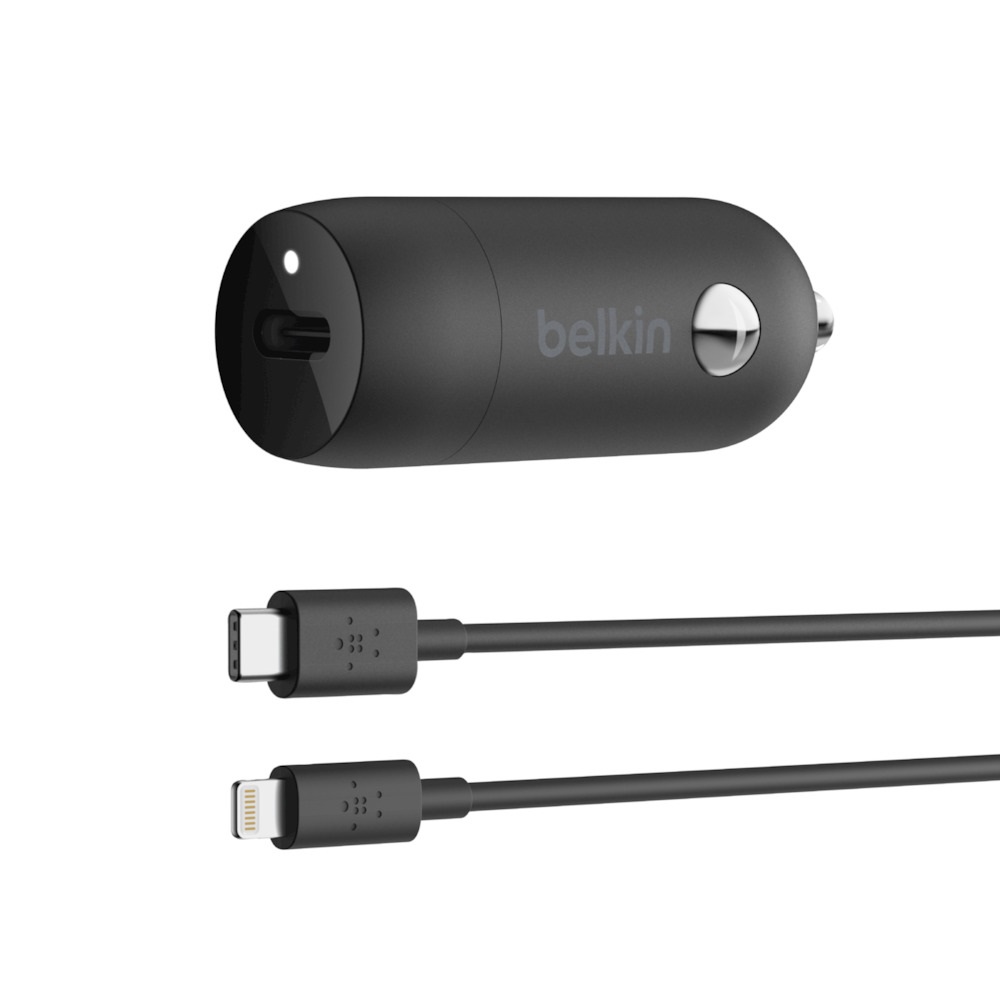 Cables/Belkin: Belkin, BOOSTUP, 20W, CAR, CHRGR, +, USB-C, TO, LTG, CBL, 
