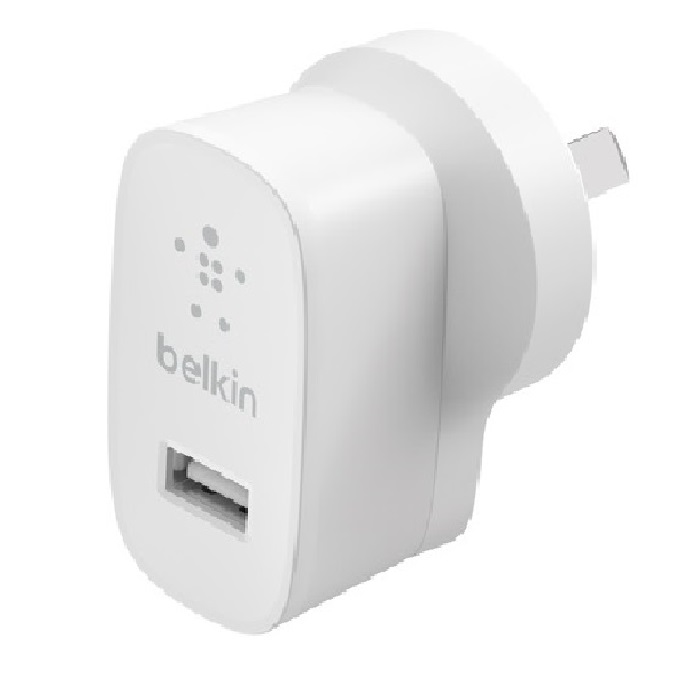 Belkin, SINGLE, PORT, 12W, USB-A, HOME, WALL, CHARGER, 