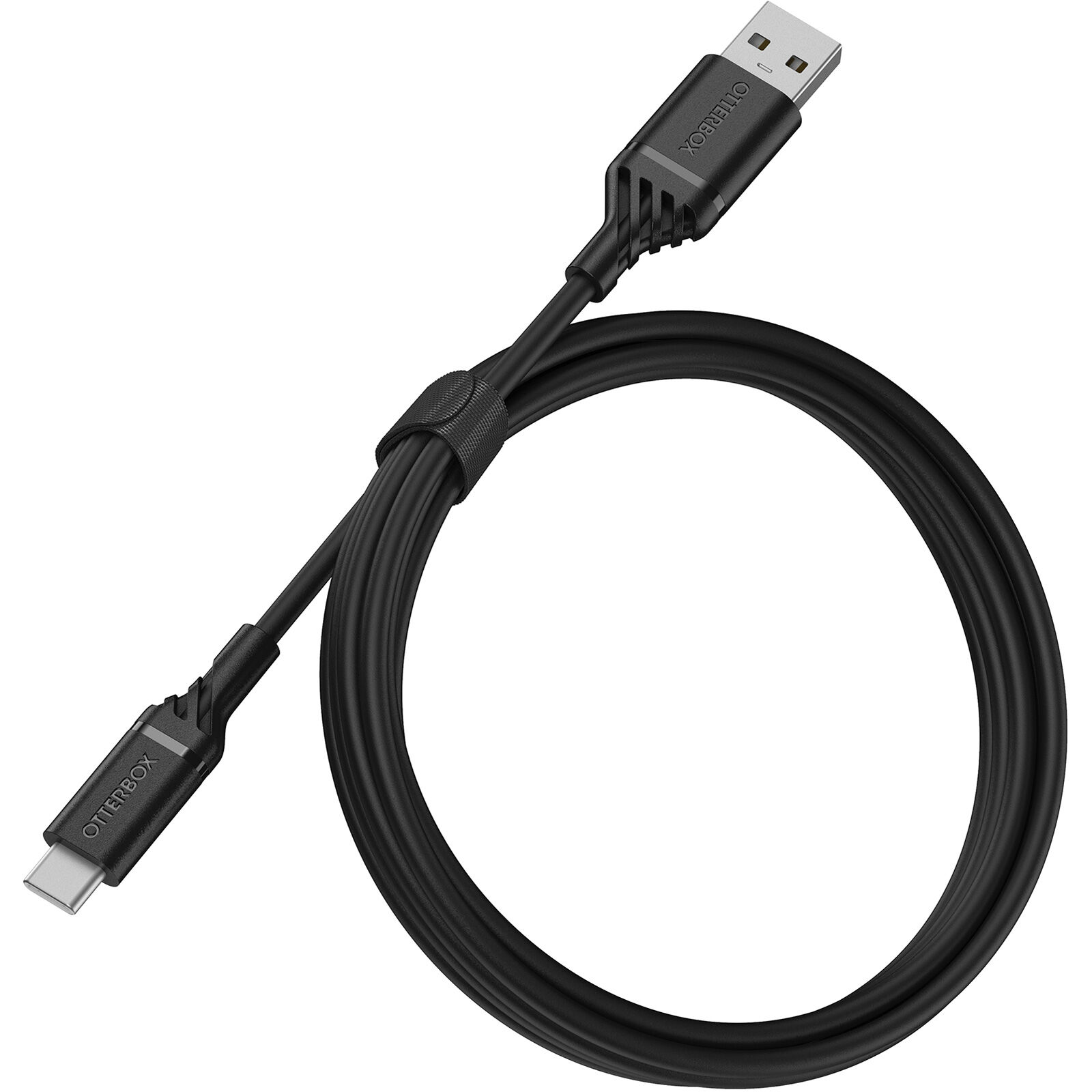 OtterBox, USB-C, to, USB-A, Cable, (1M), -, Black, (78-52537), USB, 2.0, 3, AMPS, (60W), 480, Mbps, Data, Transfer, Rate, Bend/flex-tes, 