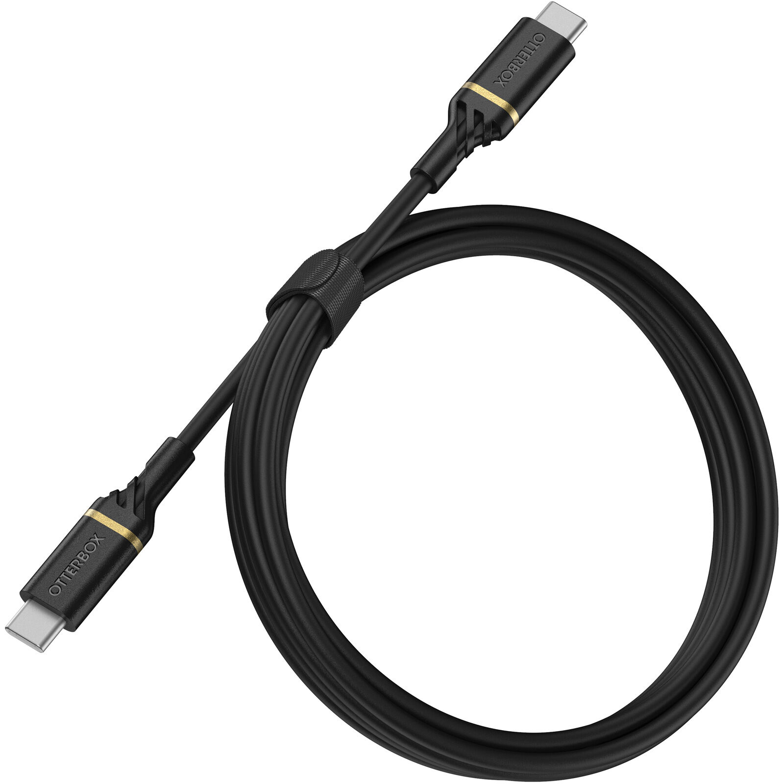 Cables/Otterbox: OtterBox, USB-C, to, USB-C, Fast, Charge, Cable, (1M), -, Black, Shimmer, (78-52541), USB, 2.0/USB, PD, 3, AMPS, (60W), 480, Mbps, Data, T, 