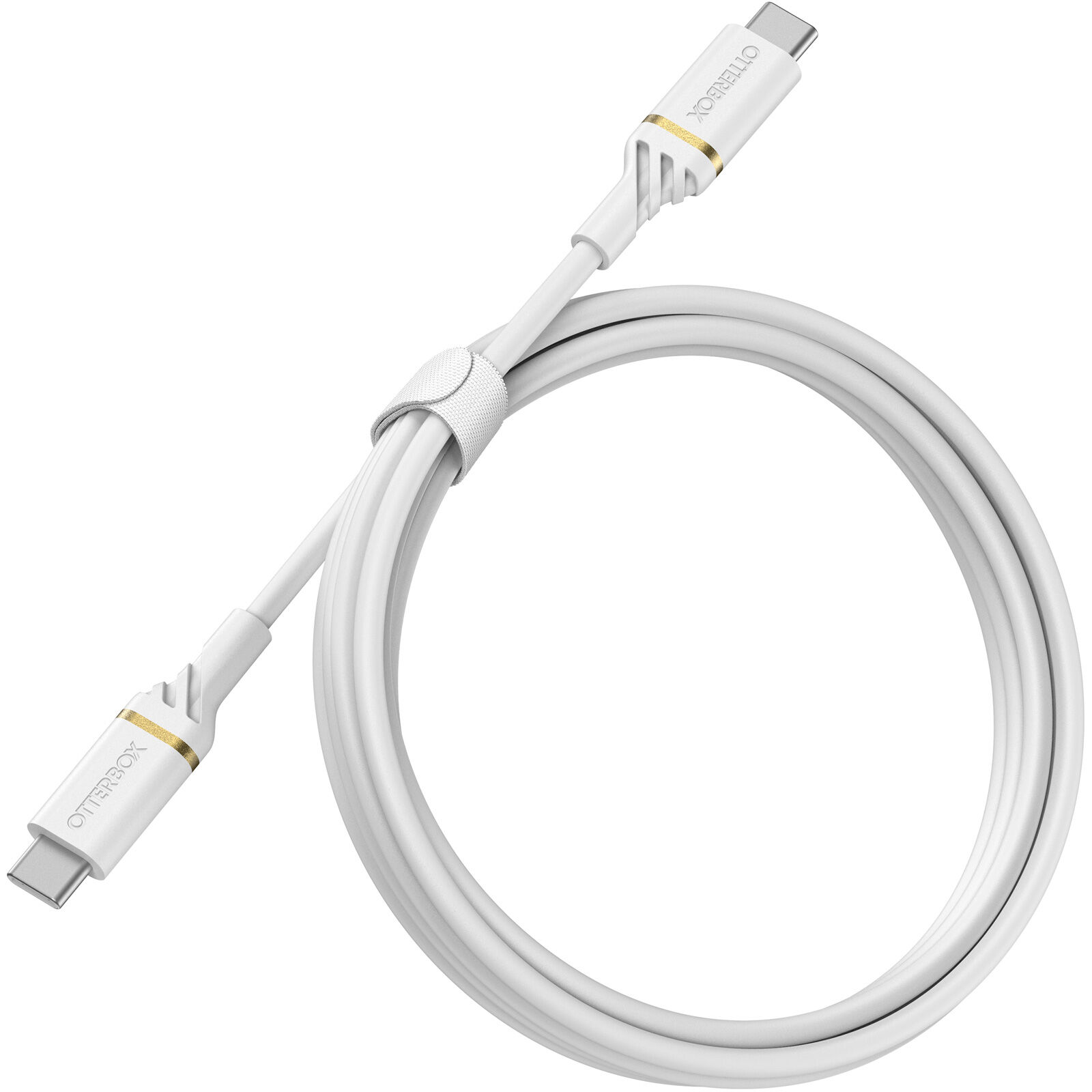 Cables/Otterbox: OtterBox, USB-C, to, USB-C, Fast, Charge, Cable, (1M), -, Cloud, Dust, White, (78-52672), USB, 2.0/USB, PD, 3, AMPS, (60W), 480, Mbps, Dat, 