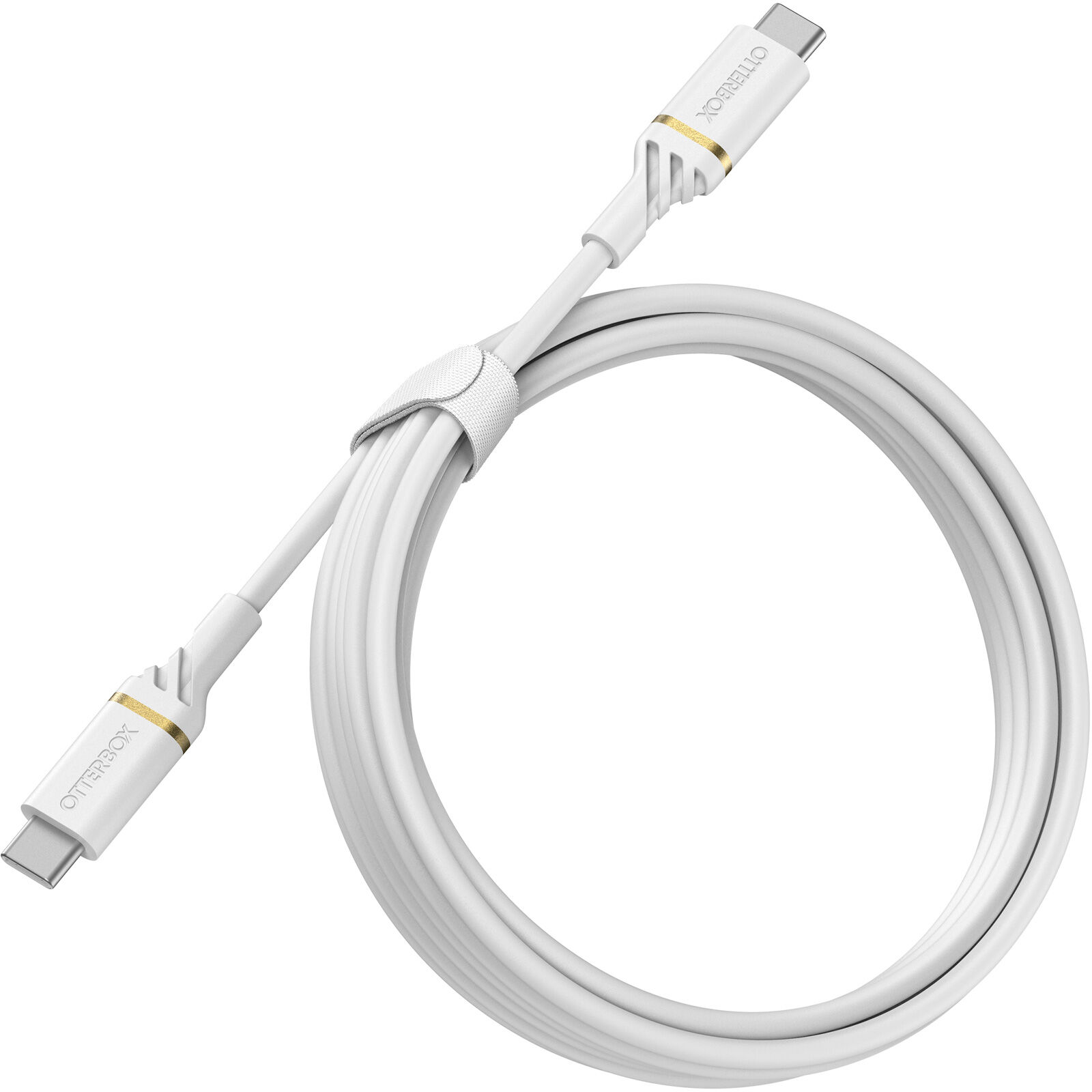 OtterBox, USB-C, to, USB-C, Fast, Charge, Cable, (2M), -, Cloud, Dust, White, (78-52673), USB, 2.0/USB, PD, 3, AMPS, (60W), 480, Mbps, Dat, 