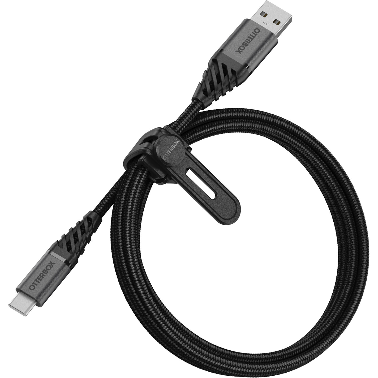 Cables/Otterbox: OtterBox, USB-C, to, USB-A, Cable, (1M), -, Premium, -, Dark, Ash, Black, (78-52664), USB, 2.0, 3, AMPS, (60W), 480, Mbps, Data, Transfer, 