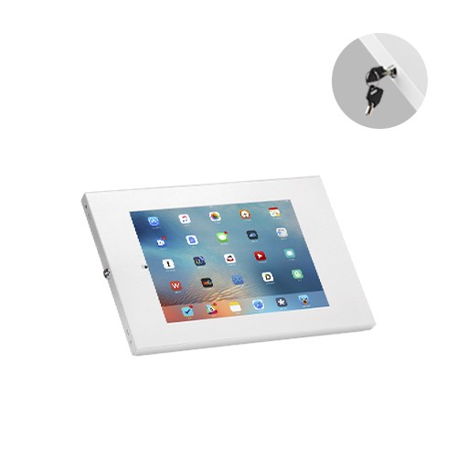 Brateck, Anti-Theft, Wall-Mounted, Tablet, Enclosure, Fit, most, 9.7, to, 11, tablets, including, iPad, iPad, Air, iPad, Pro, -, White, 