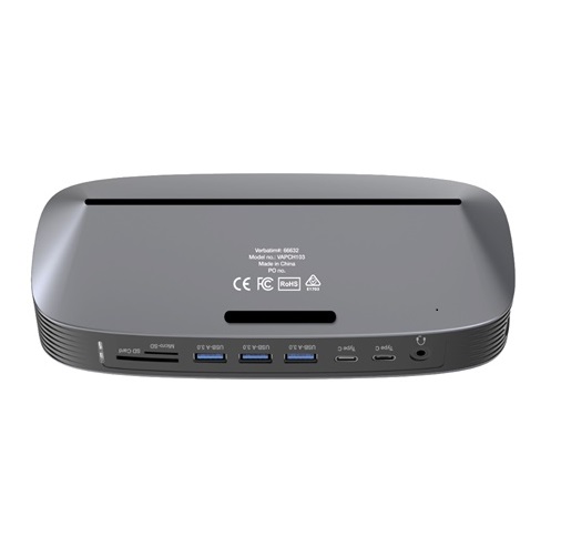 Verbatim, USB-C, Triple, Monitor, Docking, Station, with, 70W, Power, -, 13-in-1, 2x, HDMI, 1x, VGA, Up, to, 3840x2160p, 3x, USB, 3.0, 1, 