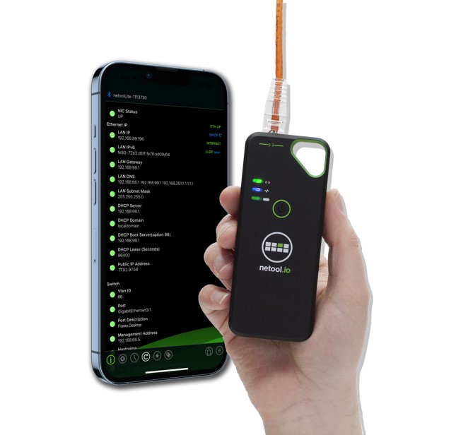 Netool, Lite, -, Bluetooth, and, WiFi, Connectivity, Detect, Ethernet, switch, port, info, and, DHCP, Test, for, internet, access, 802., 