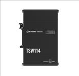 Teltonika, TSW114, -, Gigabit, DIN, Rail, Switch, 5, x, Gigabit, Ethernet, ports, Rugged, anodized, aluminum, housing, 