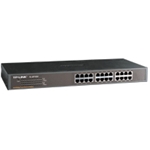 TP-LINK, 24-PORT, UNMANAGED, RACKMOUNT, SWITCH, 10/100, RJ45(24), STEEL, CASE, 5YR, WTY, 