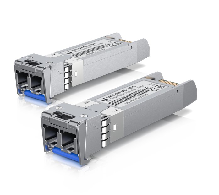 Ubiquiti, UFiber, SFP+, Single-Mode, Fiber, Module, 10, Gbps, 10km, Distance, 2-pack, 