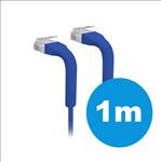 UniFi, Patch, Cable, 1m, Blue, Both, End, Bendable, to, 90, Degree, RJ45, Ethernet, Cable, Cat6, Ultra-Thin, 3mm, Diameter, U-Cable-Pa, 