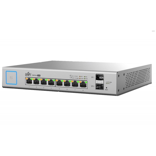 Ubiquiti, UniFi, Switch, 8-port, Managed, PoE+, Gigabit, Switch, with, SFP, 150W, PoE, Budget, Quiet, Fanless, Operation, GEN1, 